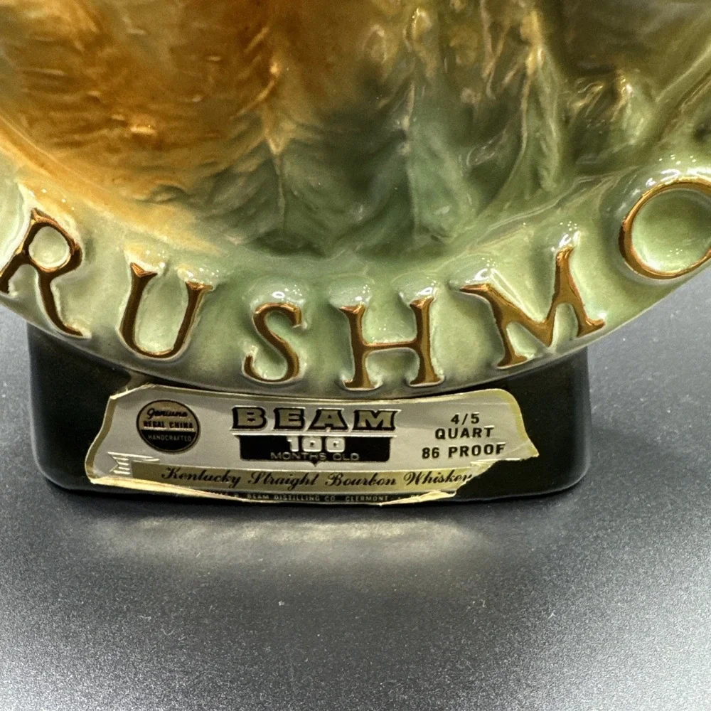 JIM BEAM 1969‎ BLACK HILLS MT RUSHMORE DECANTER